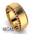 Eternity Ruby Wedding Band - Benjamin No. 10